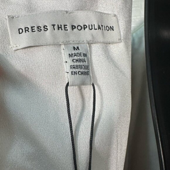 Dress the Population Women’s Giovanna Lace Spaghetti Strap Dress Size Medium NWT - Picture 12 of 13